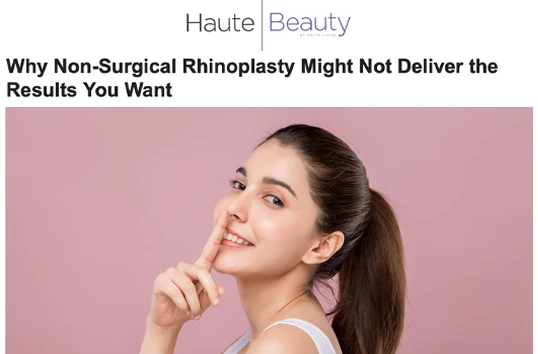 Why Non-Surgical Rhinoplasty Might Not Deliver the Results You Want